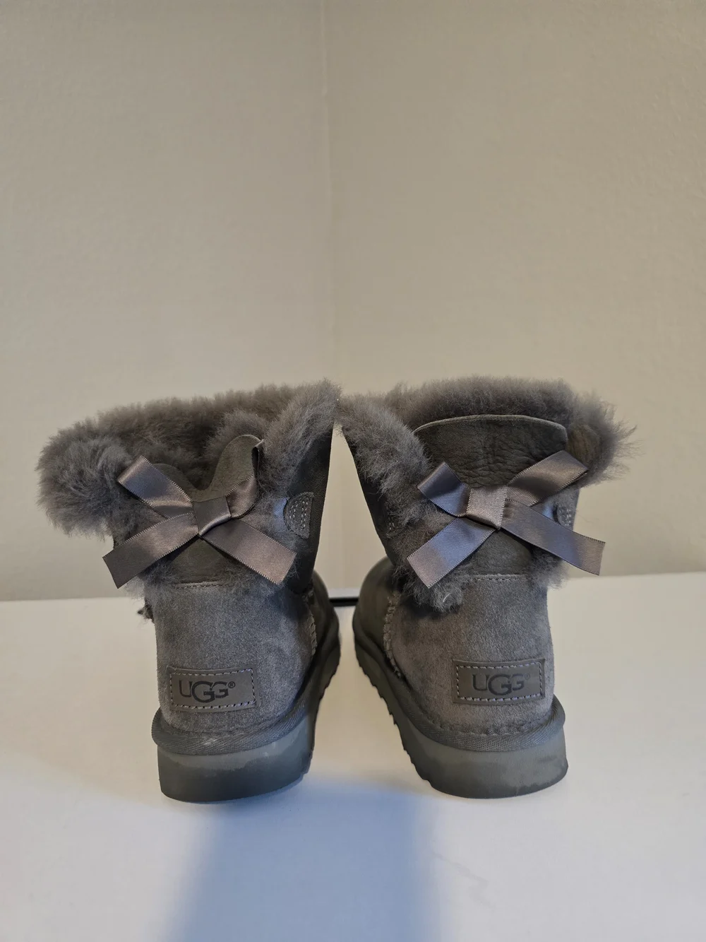 UGG Mini Bailey Bow II Boots - Grey